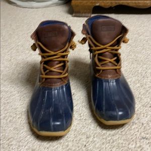Sperry Navy Duck boots